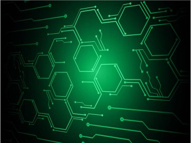 soyut altıgen teknolojisi arkaplanı