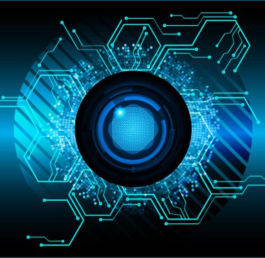 Devre kartlı soyut mavi arkaplan