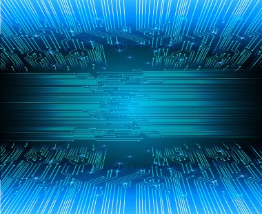 Fütürist teknolojiye sahip soyut mavi arkaplan