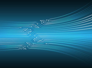 Devre kartı geçmişi. Vektör çizimi. eps10