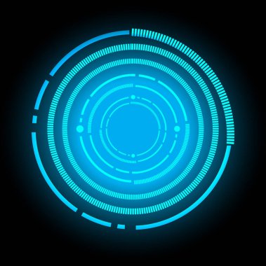 Yuvarlak çizgili soyut teknoloji arkaplanı