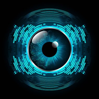 İnsan gözü ile soyut vektör arkaplanı