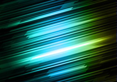 hareket bulanıklığı olan soyut yeşil arkaplan