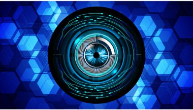 Fütürist teknolojiye sahip soyut arkaplan