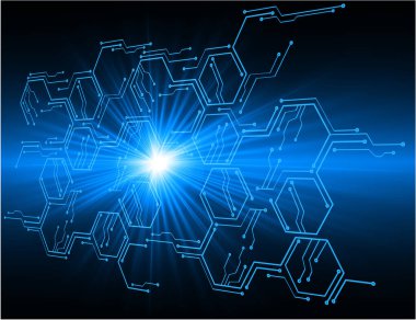 Metnin için parlayan satırlar ve boşluk içeren soyut arkaplan