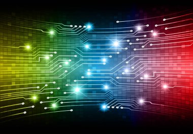 Devre kartlı soyut teknoloji arkaplanı