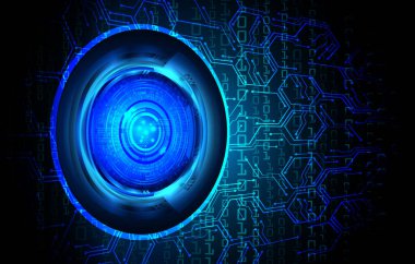 Sanal ekranlı soyut teknoloji arkaplanı