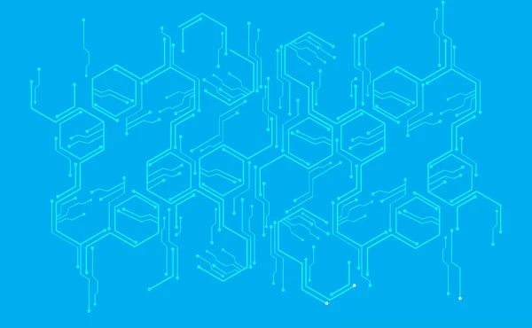 Fond Abstrait Avec Hexagone Lignes Illustration Vectorielle — Image vectorielle
