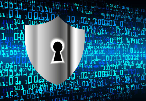 security system concept on background