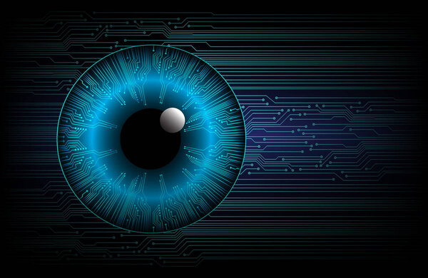 eye of the future. vector illustration