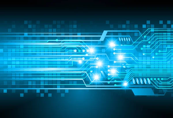 Devre teknolojisi geçmişi. vektör illüstrasyonu