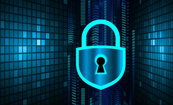 Pencerenin arka planında asma kilit ve kilit olan güvenlik kavramı