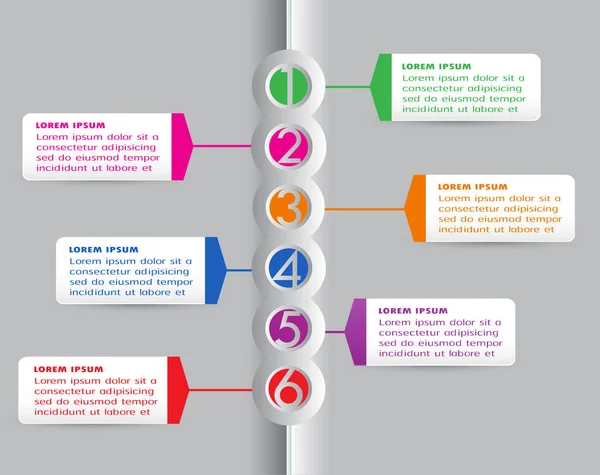 Vector Abstracte Papier Infografische Elementen — Stockvector