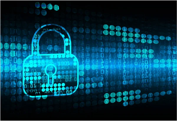 Siber güvenlik için arka planın vektör çizimi