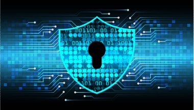 Siyah arkaplanda ikili kodlu devre kartı