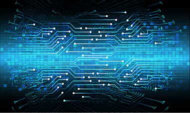 Teknoloji desenli devre kartı. vektör illüstrasyonu