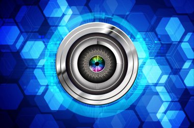 Saat gözü ile soyut arkaplan