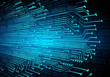 Teknoloji desenli devre kartı. vektör illüstrasyonu