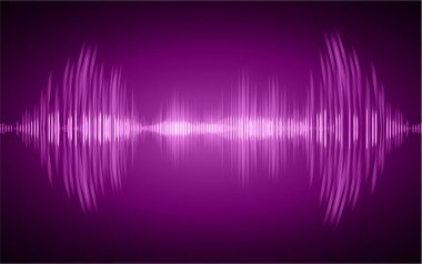 ses dalgalarının vektör çizimi