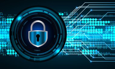 Siber güvenlik sistemi kavramının 3D canlandırması