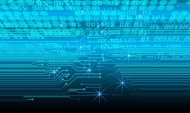 ikili kodlu soyut mavi arkaplan