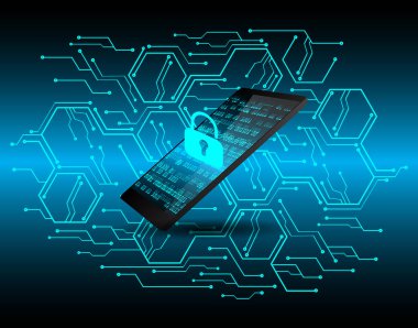 İkili kodlu devre kartı arkaplanı