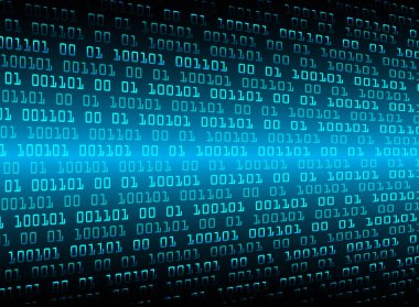 mavi ekranlı ikili kod arkaplanı