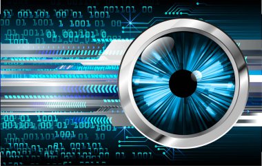 Göz resmi olan bir arkaplan vektör illüstrasyonu