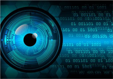 Geleceğin gözü. vektör illüstrasyonu