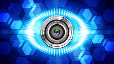 Fütürist teknolojiye sahip soyut bir arkaplan