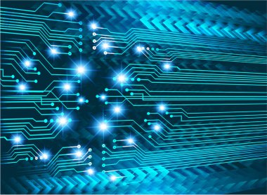 Bilgisayar devre kartı ile soyut arkaplan