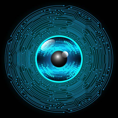 İnsan gözünün soyut vektör çizimi