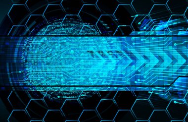 Bilgisayar teknolojisiyle soyut arkaplan