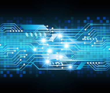 Devre kartı geçmişi. vektör illüstrasyonu