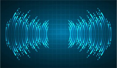 hareket bulanıklığı olan soyut mavi arkaplan