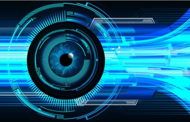 Sanal gerçeklik kulaklığıyla soyut arkaplan