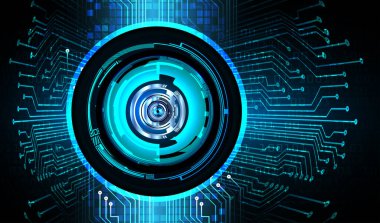 İkili kodlu fütüristik teknoloji arka planı