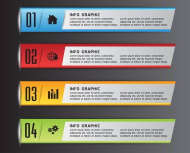 Modern tasarım şablonunun vektör çizimi