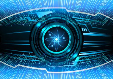 Fütürist teknoloji arka planının dijital illüstrasyonu