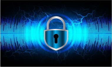 Kilitli bir kilidin vektör çizimi