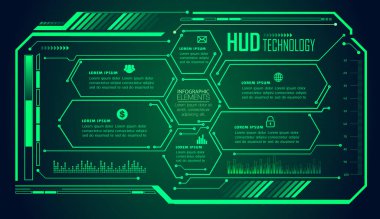 altıgen ve ikili kodlu soyut geleceksel arkaplan