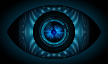 soyut mavi göz vektör arkaplanı