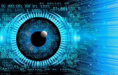 Geleceğin gözü. bu resim uluslararası için bu kompozisyonun bir bilgisayar ve dijital modelidir..