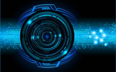 Sanal elementlere sahip soyut teknoloji arka planı. vektör illüstrasyonu