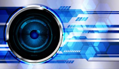 Gelecek arayüzü olan soyut teknoloji arkaplanı