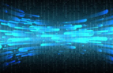 İkili kod ve dijital teknolojiye sahip soyut arkaplan