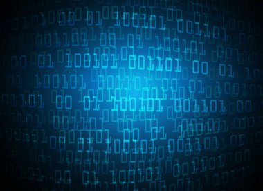 ikili kod ve metin ile soyut arkaplan