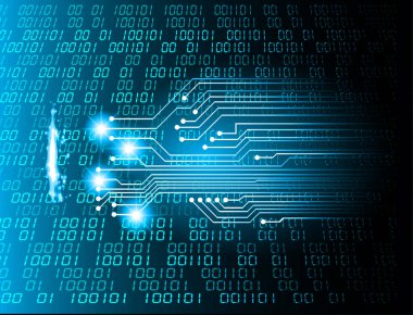 bir bilgisayar devre kartının dijital görüntüsü