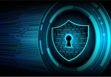 dijital tablet ekranında veri koruması olan siber güvenlik kavramı