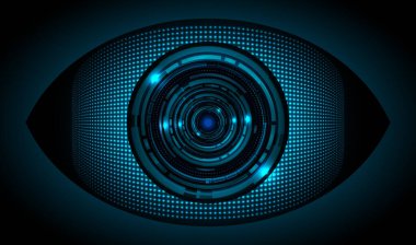 Fütürist elementlere sahip soyut teknoloji arkaplanı